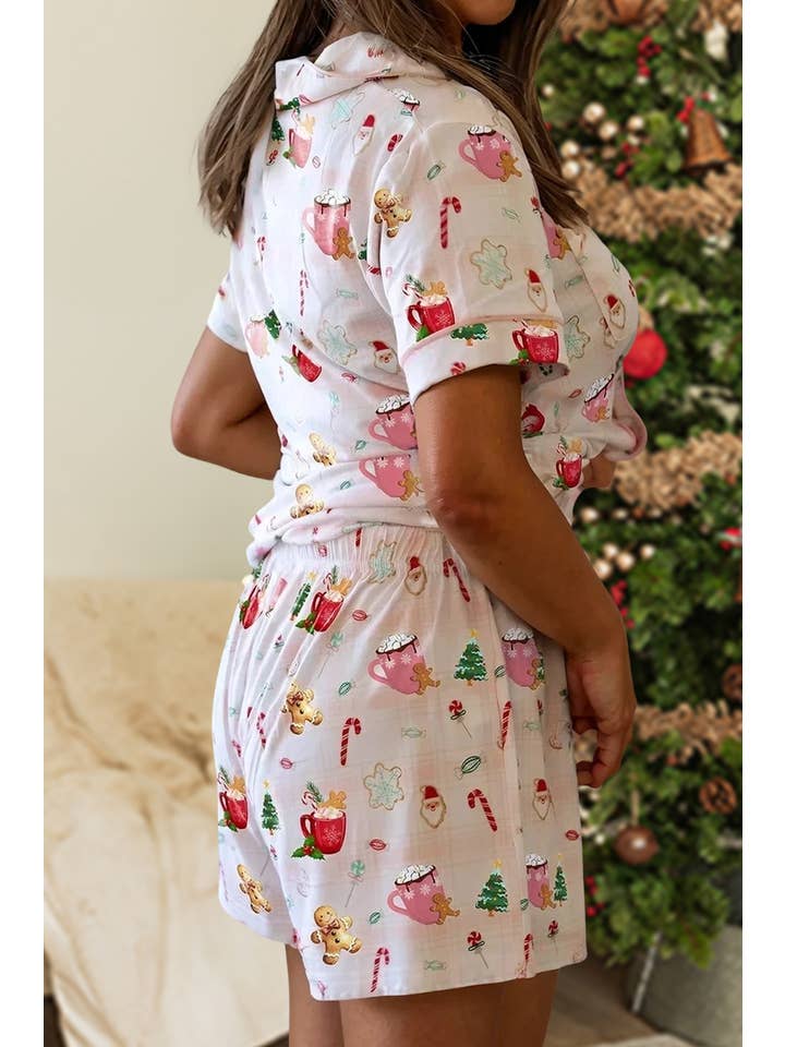 As shown Christmas Spirits Shirt 2pcs Pajama Set | S-XL for wholesale on Faire1