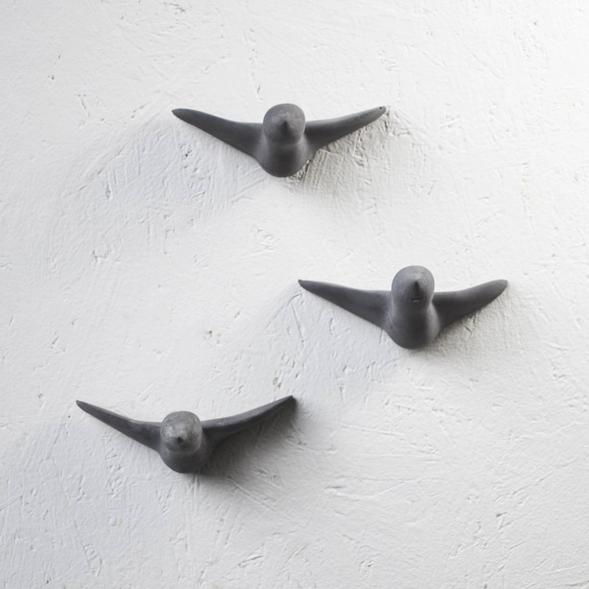 Formpoet - Wholesale Wall Accent - Flock of birds concrete - black (3 birds)3