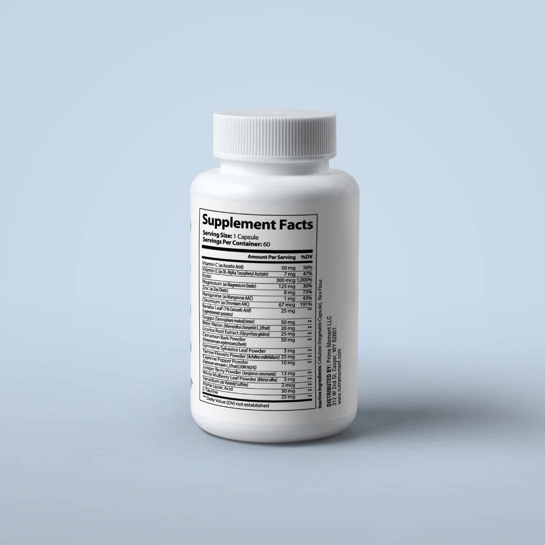 Nutra Moment - Wholesale Oral Supplement/Vitamin - Blood Sugar Support1