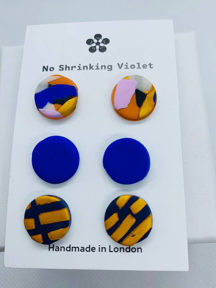 Paisagem - Stud Pack Trio por atacado de No Shrinking Violet