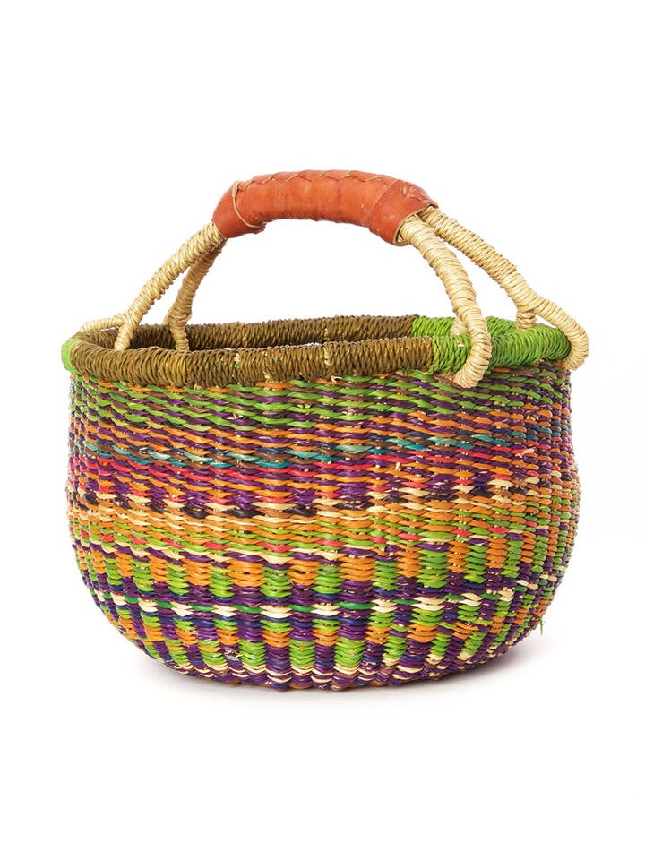 Assorted Baby Ghanaian Bolga Basket for wholesale by Swahili | AFRICAN MODERN