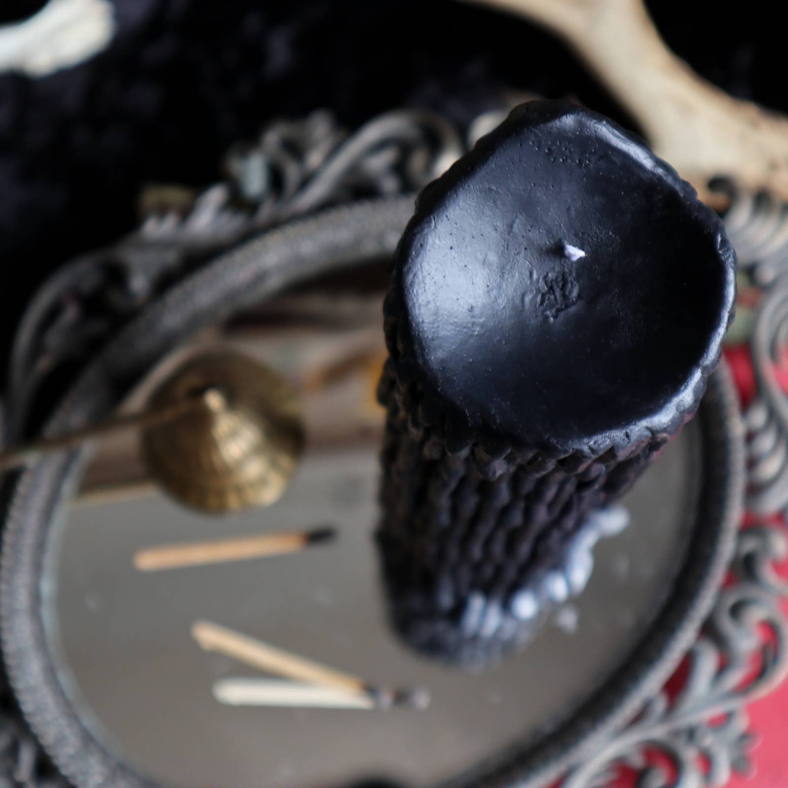 Drop Dead Candles – wholesale Pillar candle – Drip Pillar Candle / Black Tall Witchy Drip Pillar6