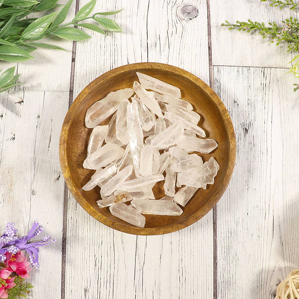 Natures Artifacts Inc - Wholesale Spiritual Stone/Crystal - 1/4 lb Mini Lemurian Points - Lemurian Quartz Crystal