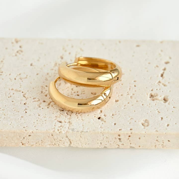 Blueyejewelry - Wholesale Hoop Earrings - Medium Bold Hoops - Waterproof Lightweight Hoop Earrings6