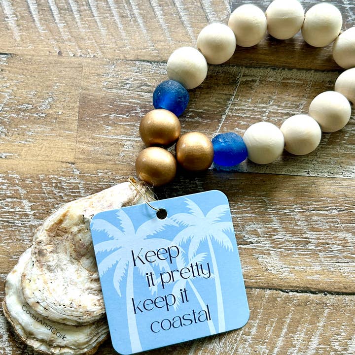 Coast and Cork - Wholesale Wine Charm - Corks are for Quitters - Beaded Bottle Charm1