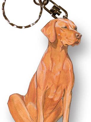 Vizsla sleutelhanger houten voor wholesale door Pipsqueak Productions
