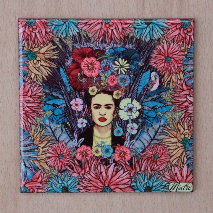 Frida Kahlo Mexikanische Künstlerin Dekorative Keramikfliese für den Großhandel von Msdre