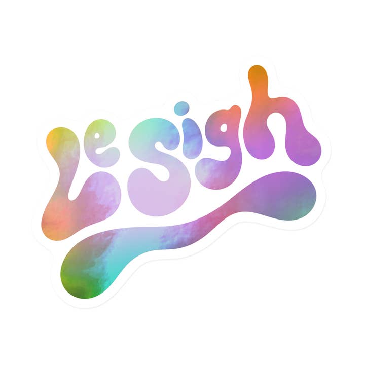 Le Sigh Regnbågs Holografisk Klistermärke för wholesale av KANDS.CO