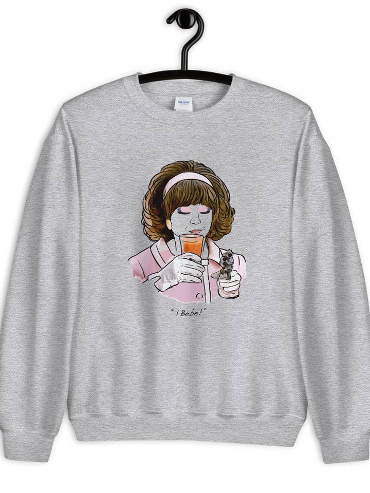 ¡Baby! Unisex-Sweatshirt für den Großhandel von El loco del Pelo Rizo