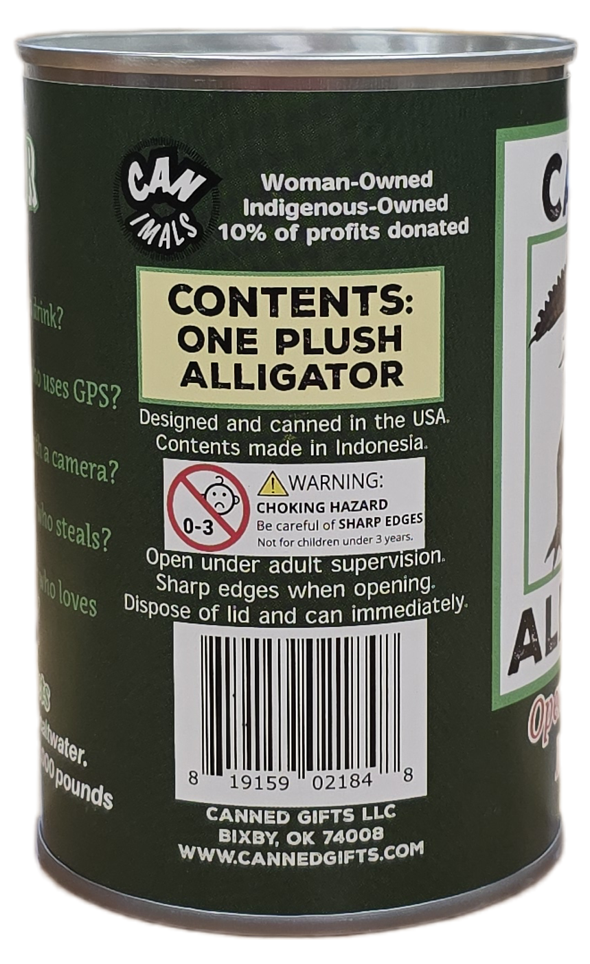 Canned Gifts - Wholesale Knuffels - Kinderen en baby - Rex de Geleegde Krokodil | Knuffeldier met grappen3