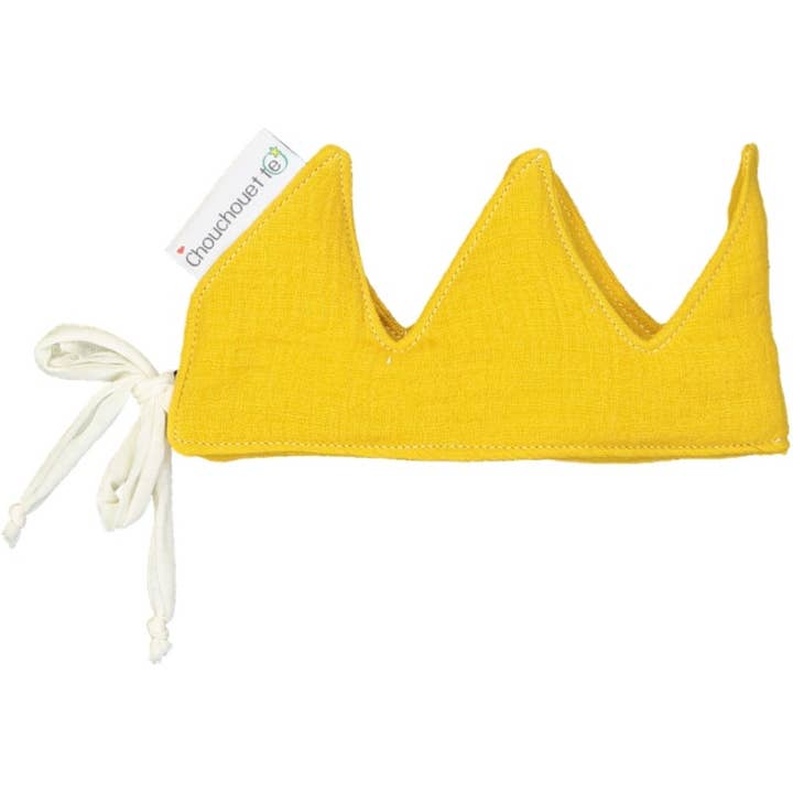 Ochre cotton gauze wreath for wholesale by CHOUCHOUETTE