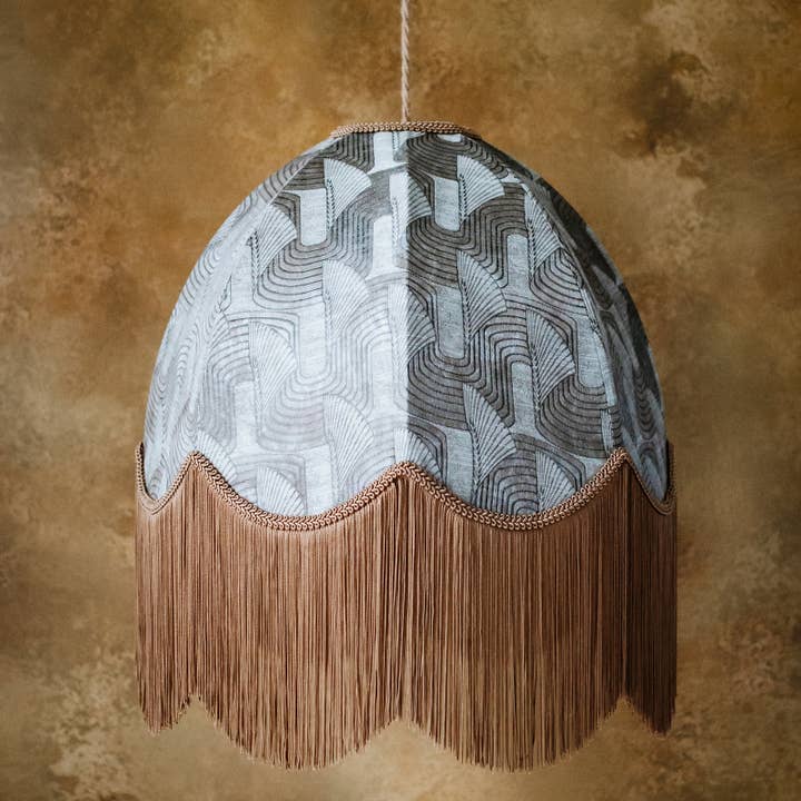 The Marianne Fringed Lampshade for wholesale by Tinker & Tallulah