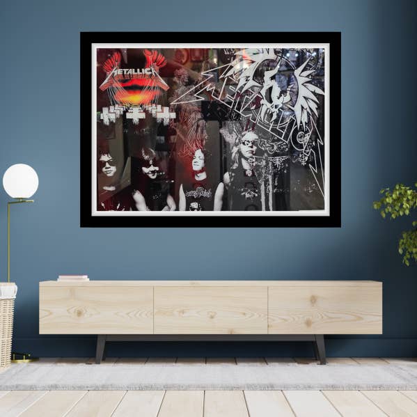Metallica Framed 16 X 20 Glass Printed Images for wholesale by Sports Legends and More