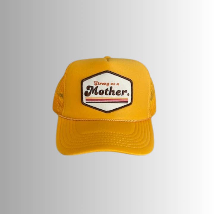 RETRO MOTHER. Patch hat - Yellow for wholesale by Mother Hats