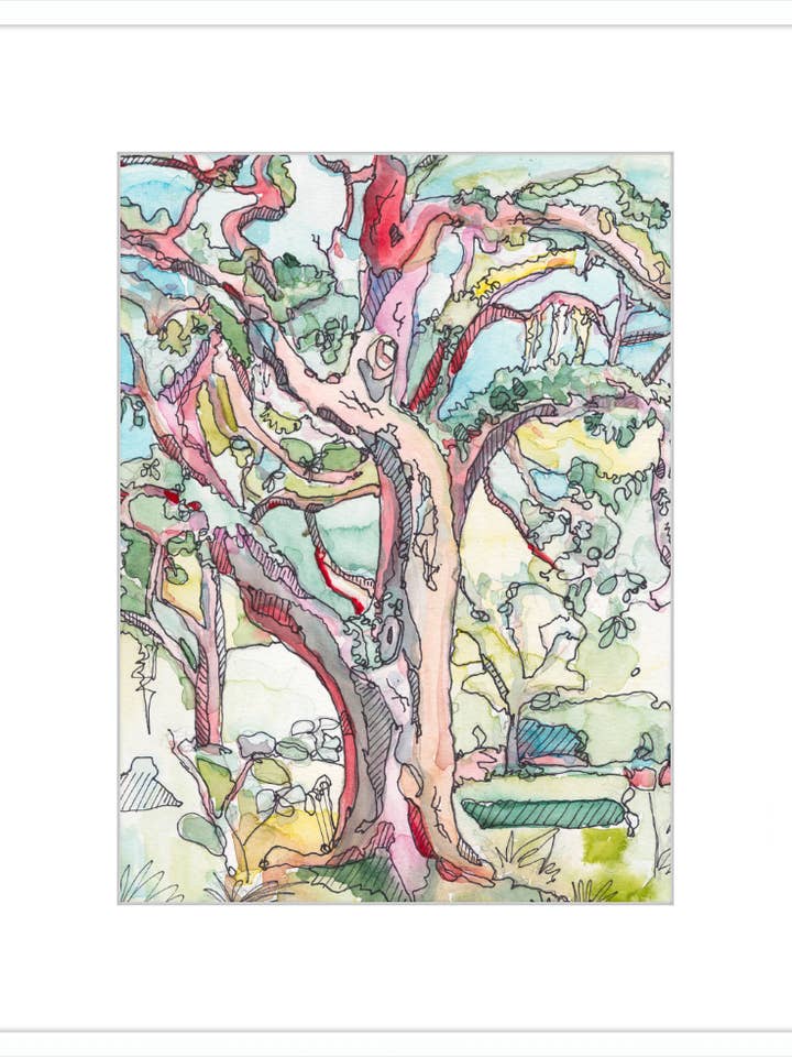 Chêne ensoleillé dans le parc Forsyth pour la vente par Gavalina