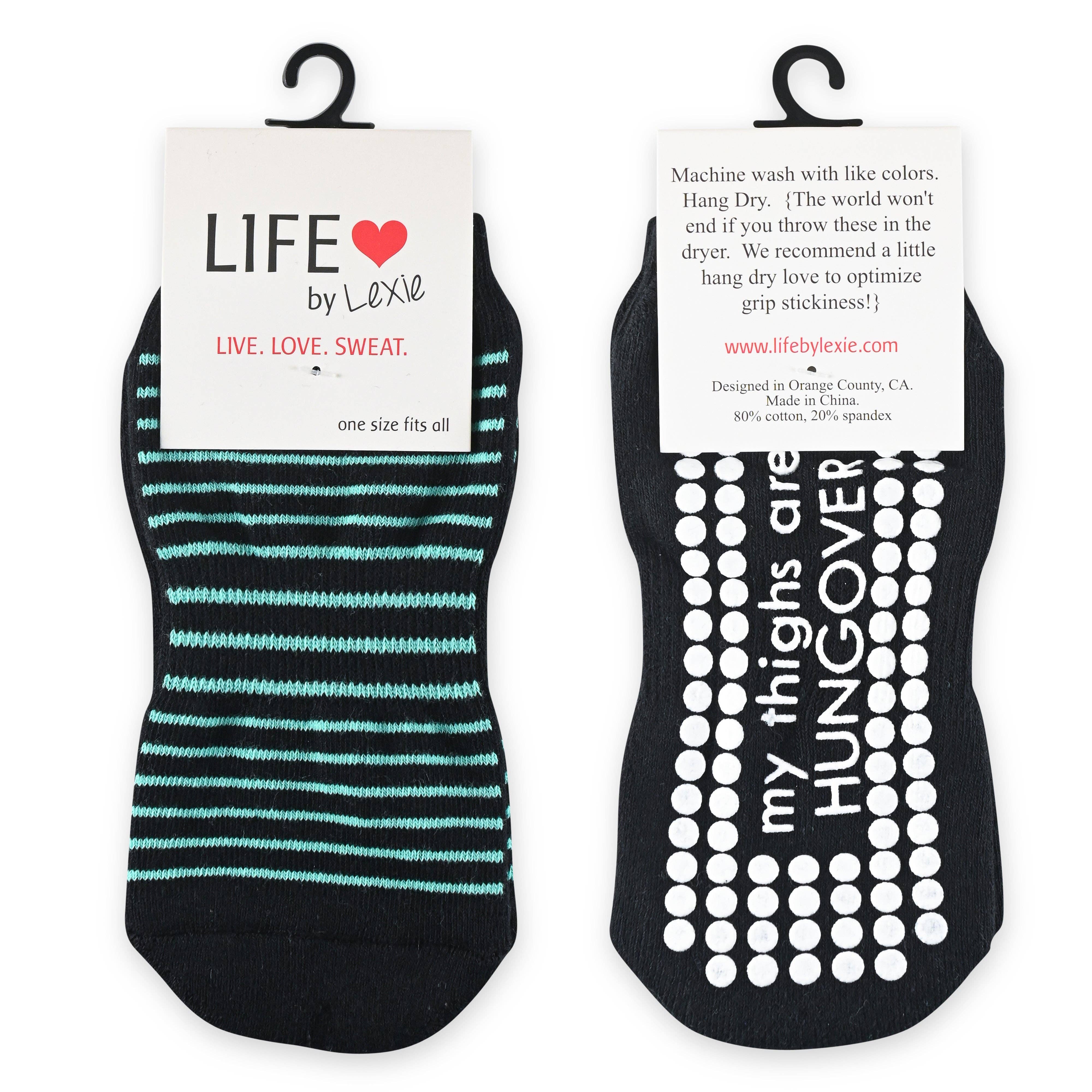 Life by Lexie - Wholesale Socks - Women's - My Thighs Are Hungover Sticky Socks4