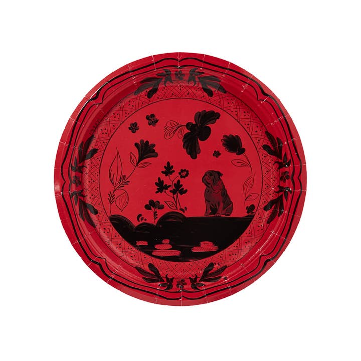 Athen's Bulldogs Dessert Collegiate Paper Plates - 8 Pack for wholesale by Pavilion Paper