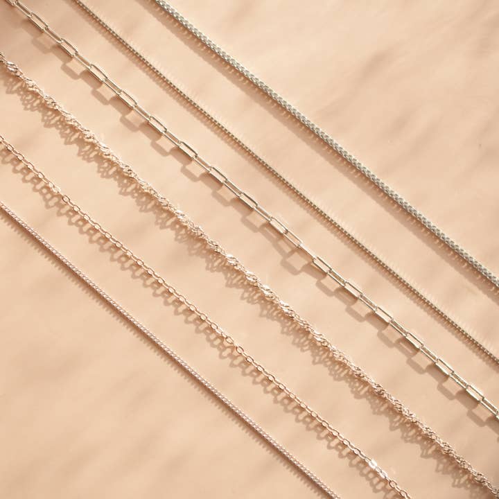 Rossie Jewellery - Wholesale Link & Chain Necklace - Silver & Gold Vermeil Chain Necklaces