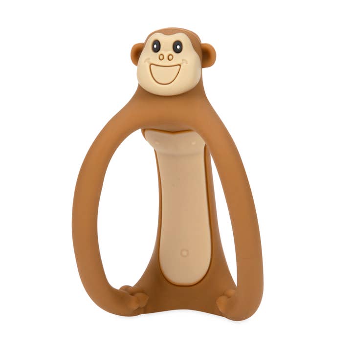 Loopals Silicone Teether, Brown Monkey Character for wholesale by Nuby