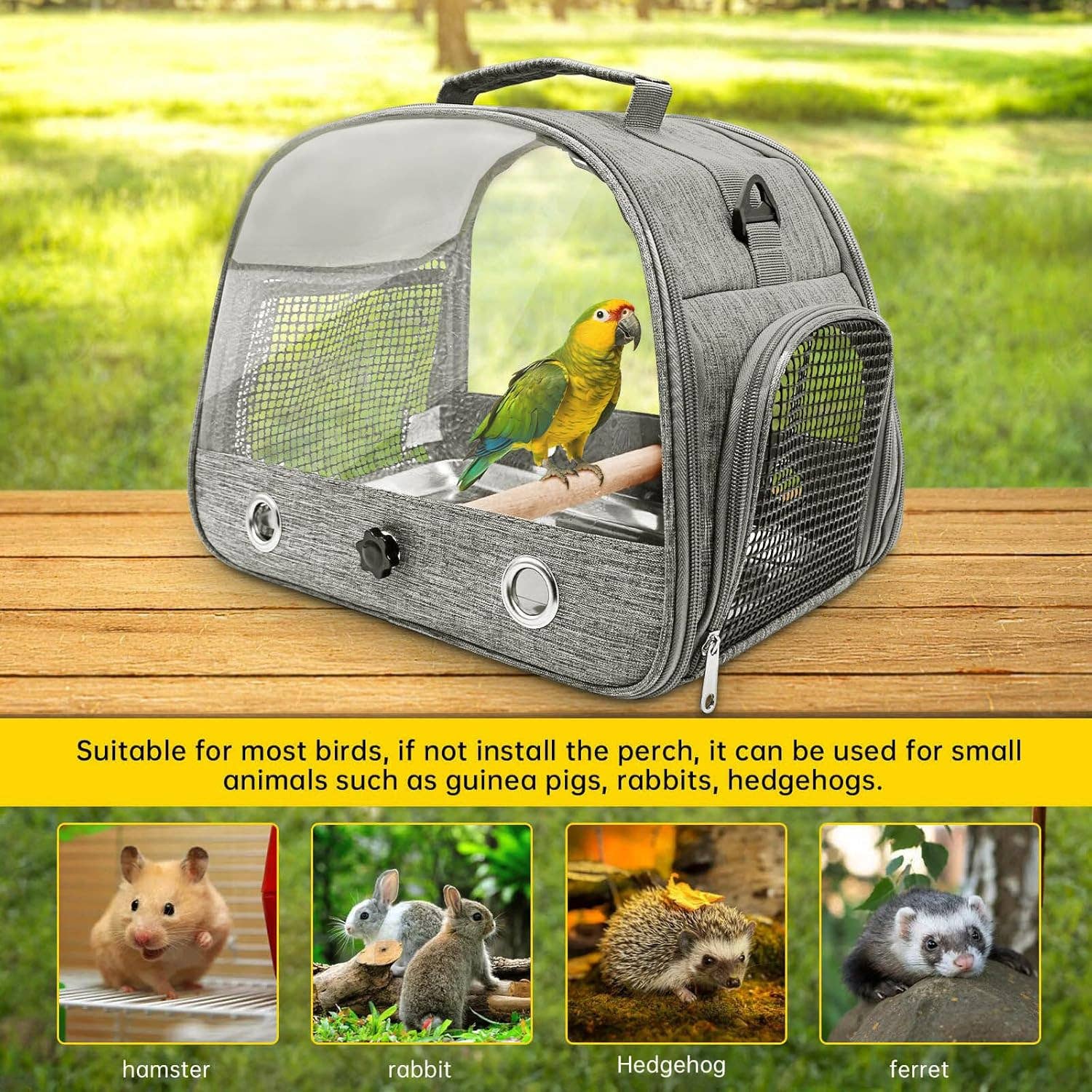 VIGOR - Wholesale Pet Carrier - Cat/Dog - Travel Carrier Bag Portable Bird Backpack with Plat5