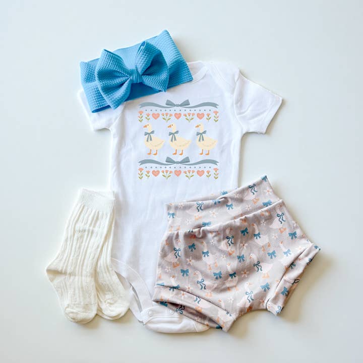 Conjunto de Calções de Primavera para Bebé Menina por atacado de Tiny toes Baby Co