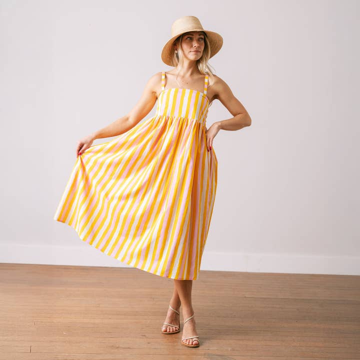 Sunshine Tienda - Vente Robe – femme - Robe de Récif à Rayures ensoleillées0
