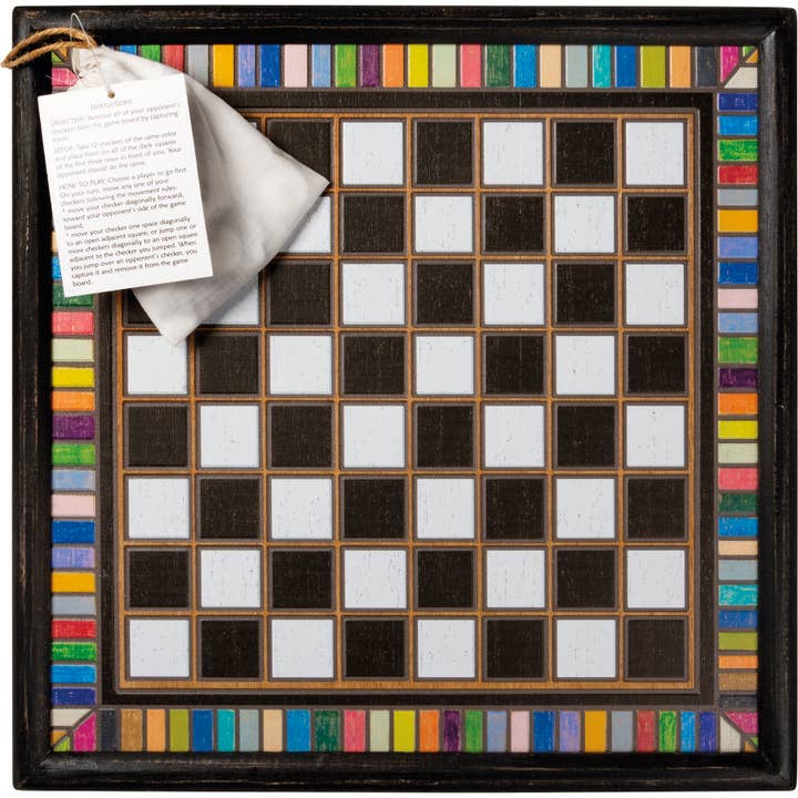 Primitives by Kathy - Wholesale Board Game - Checkers Wall Game3