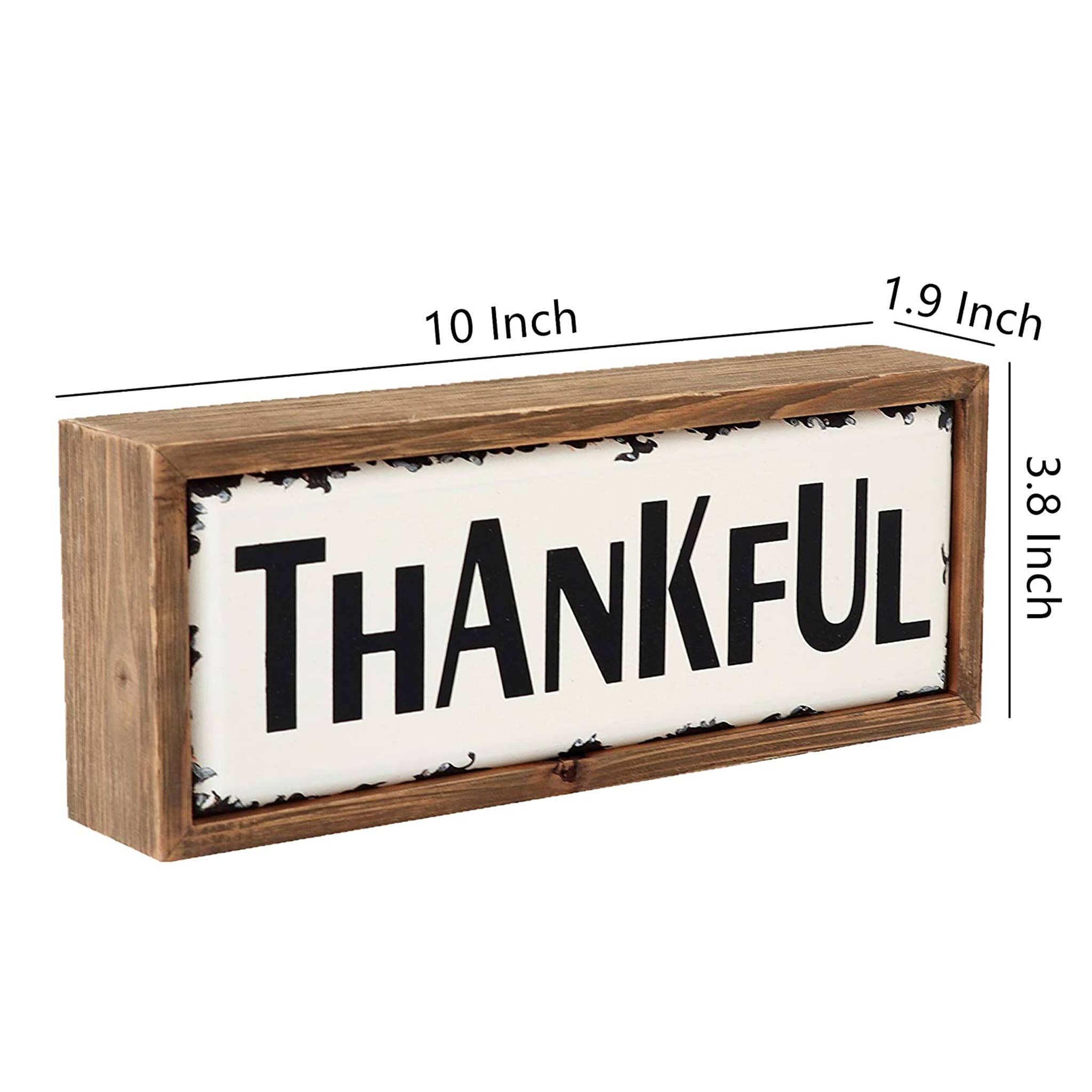Paris Loft Inc - Wholesale Sign - Thankful Enamel Surface Decorative Inspirational Box Sign4