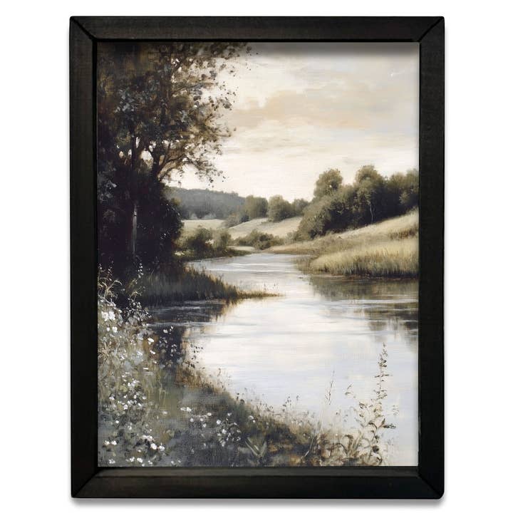HMK964 Creekside Landscape Box Frame for wholesale by JanMichaels Art & Home