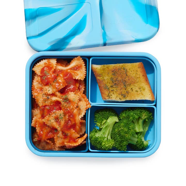 Large Build-A-Bento 4 cups Blue Whale for wholesale by LunchBots