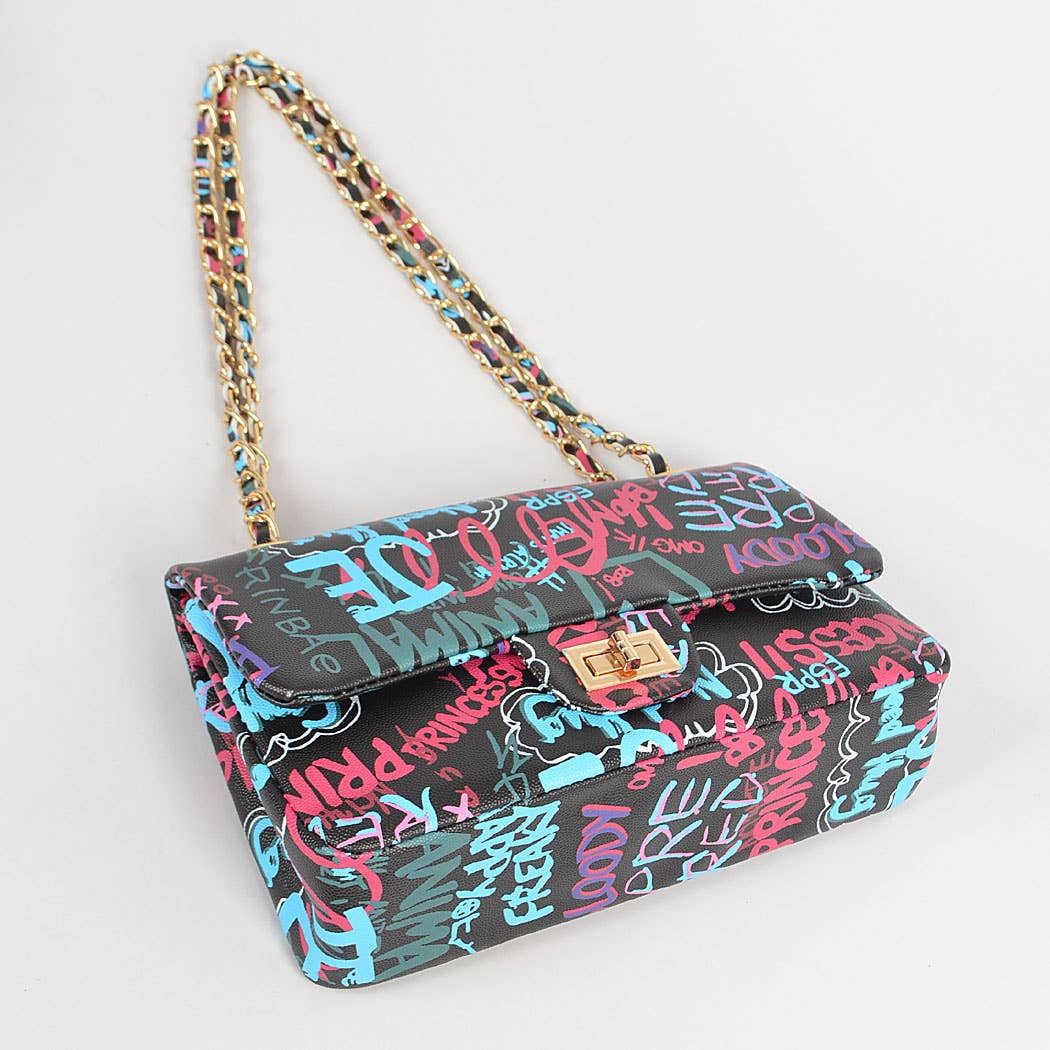 3AM BY H&D ACCESSORIES - Wholesale Clutch - Dames - Graffiti kleurverloop clutch15