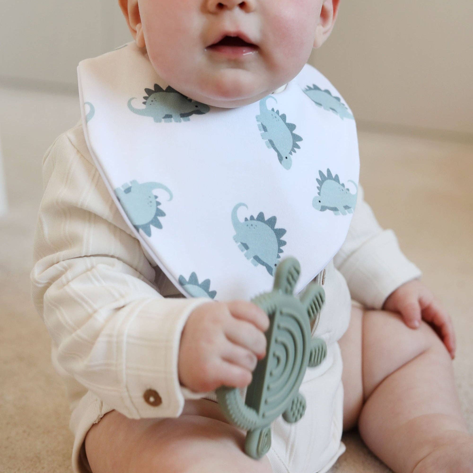 Bibbilyboo – wholesale Bib – Baby – Stegosaurus Waterproof Dribble Bib1