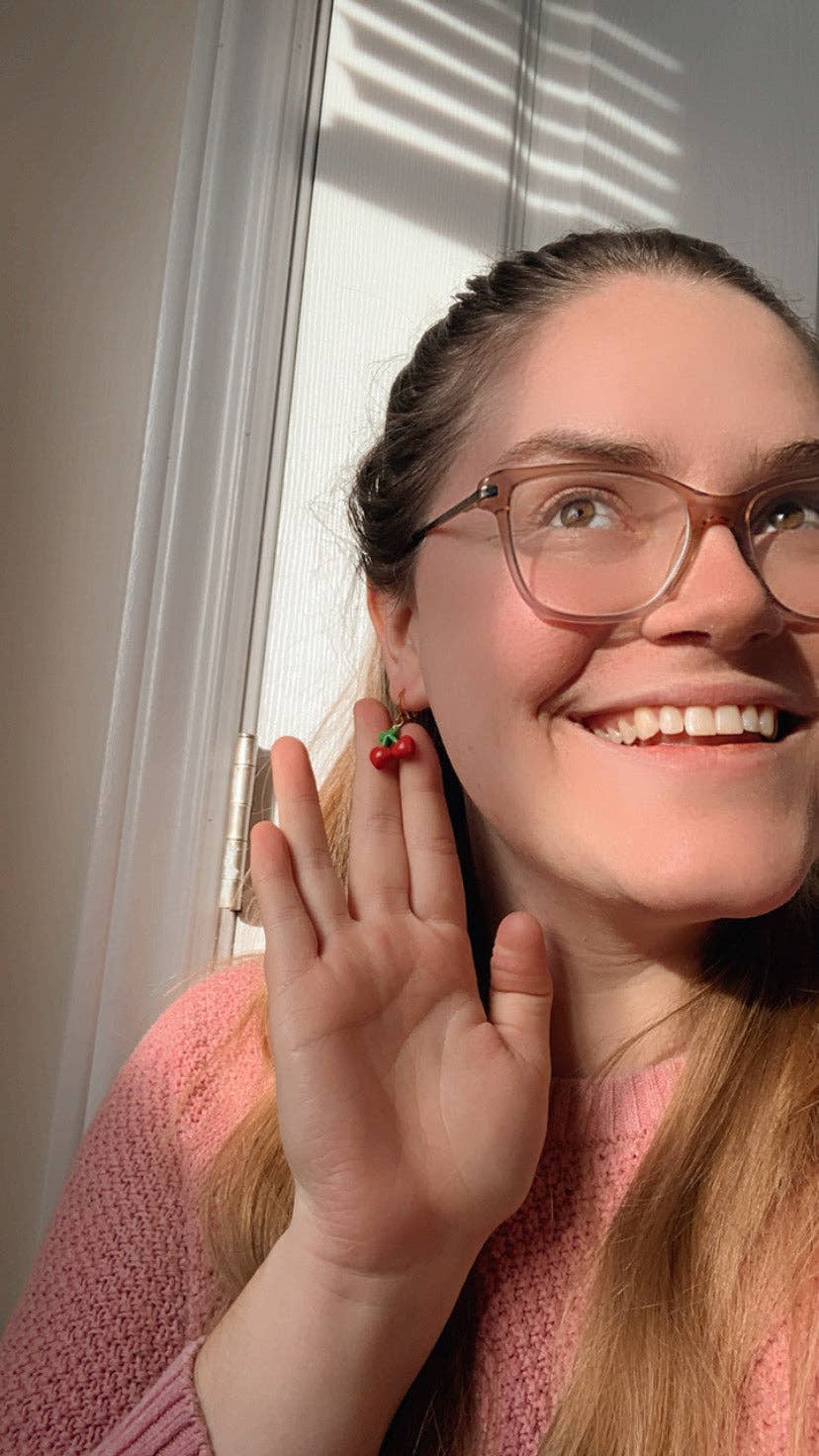 Sundried Peach – Großhandel Ohrhänger – Herzkirschen2