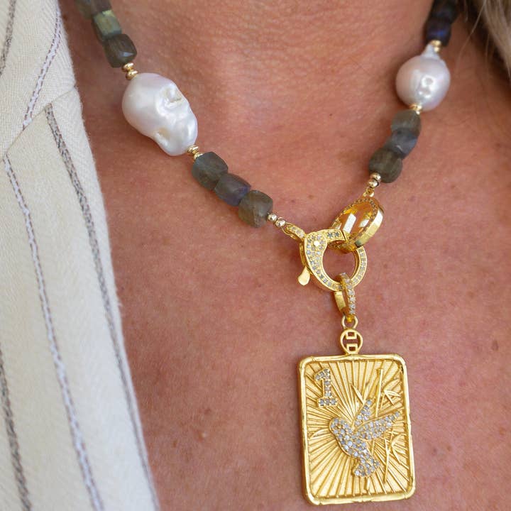 Harvest Jewels - Wholesale Individual Charm/Pendant - Mahjong Bird Bam Pendant - Gold-Plate