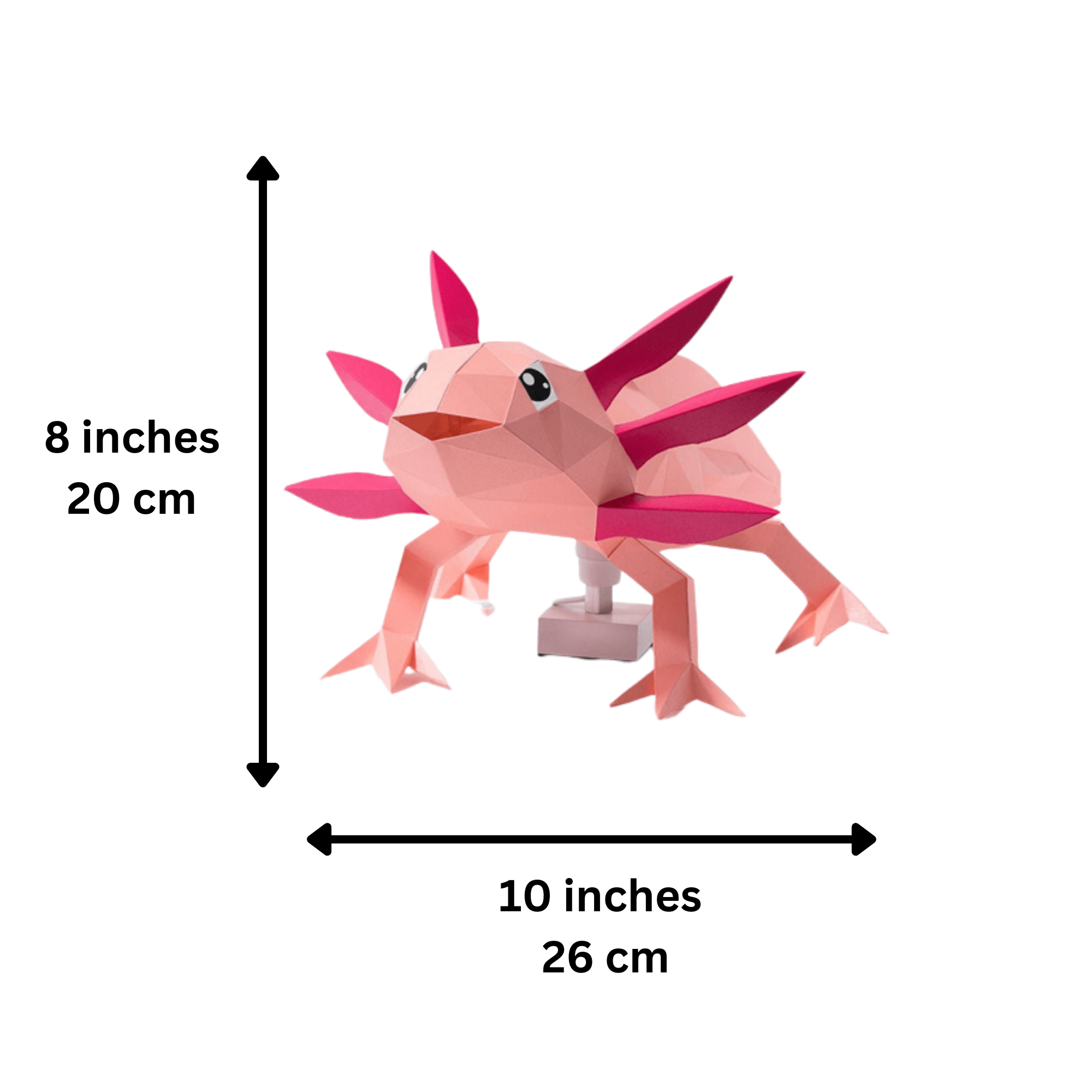 PAPERCRAFT WORLD - Wholesale DIY Craft Kit - Axolotl 3D Origami Model PaperCraft, Animal Lamp25