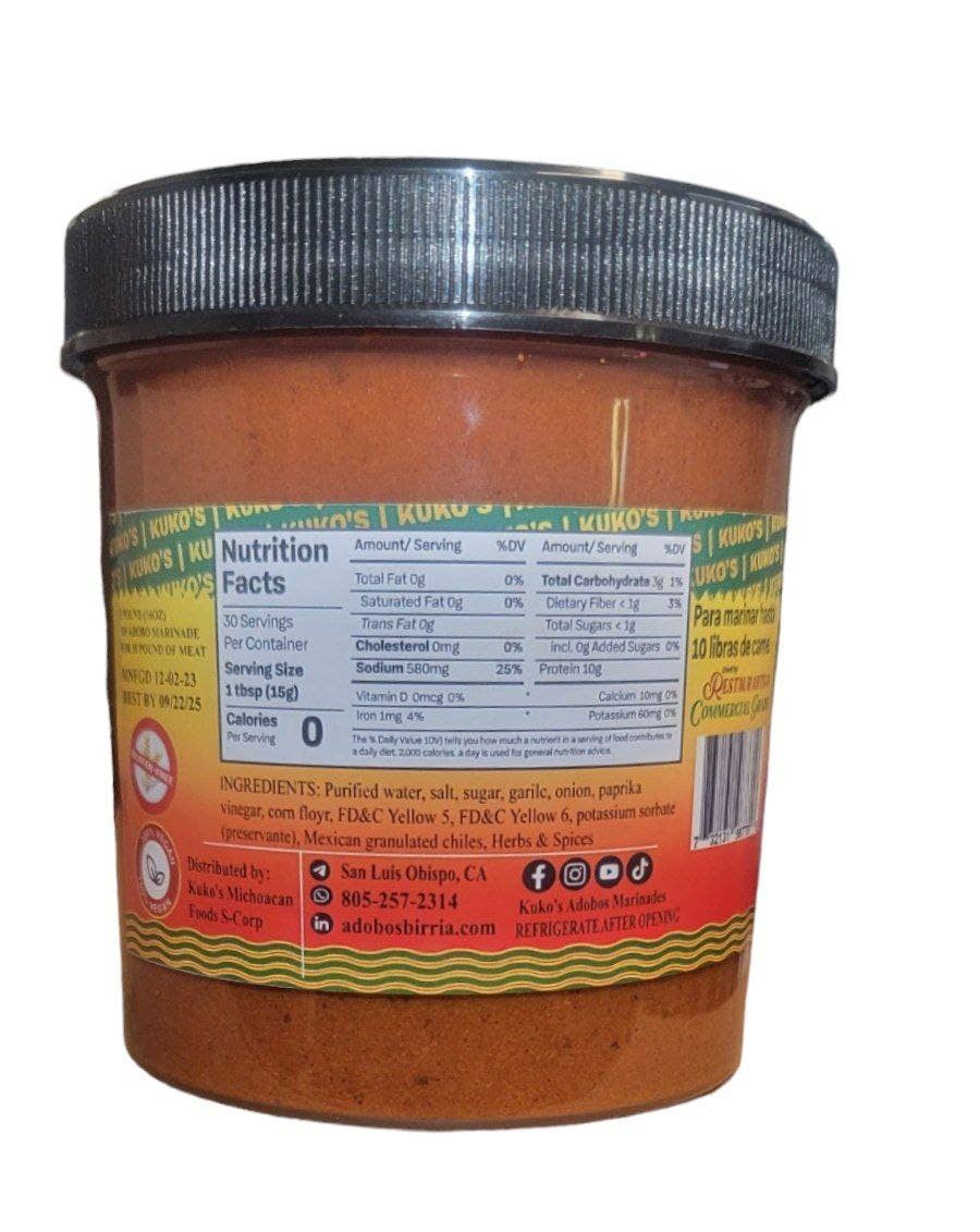 Kuko's adobos marinade sauce and seasoning - Wholesale Marinade - POLLO ASADO CON PINA Rojo Marinade3