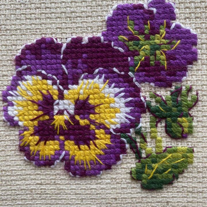 RIOLIS - Wholesale Embroidery/Cross Stitch Supplies - Cross Stitch Kit From Riolis 1857 Pair Of Pansies2