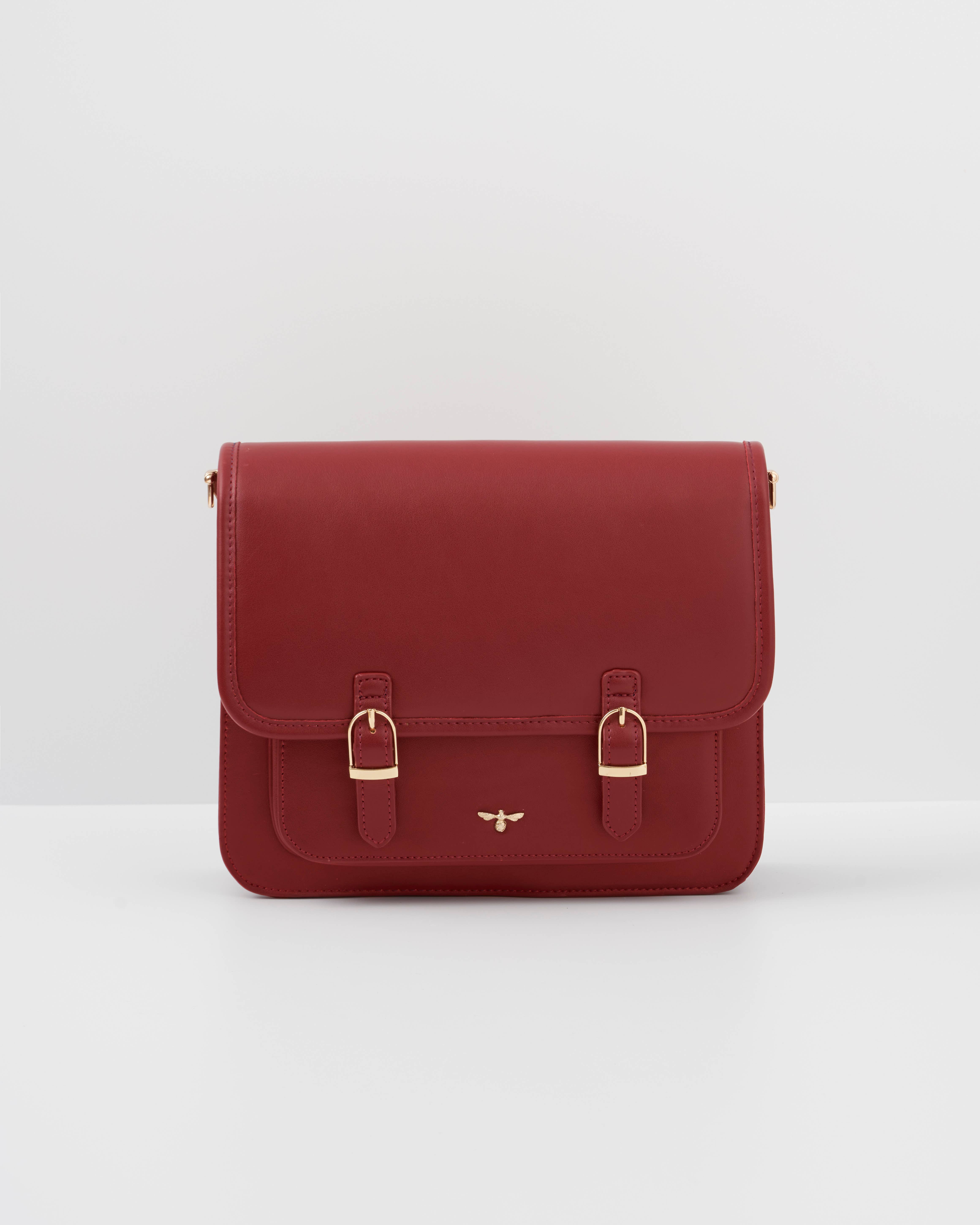 Fable England – wholesale Crossbody bag – Women's – Wonderland Satchel Red1