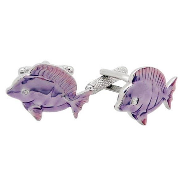 Lilla Fish Manchetknapper for engroshandel hos Cufflinks Depot
