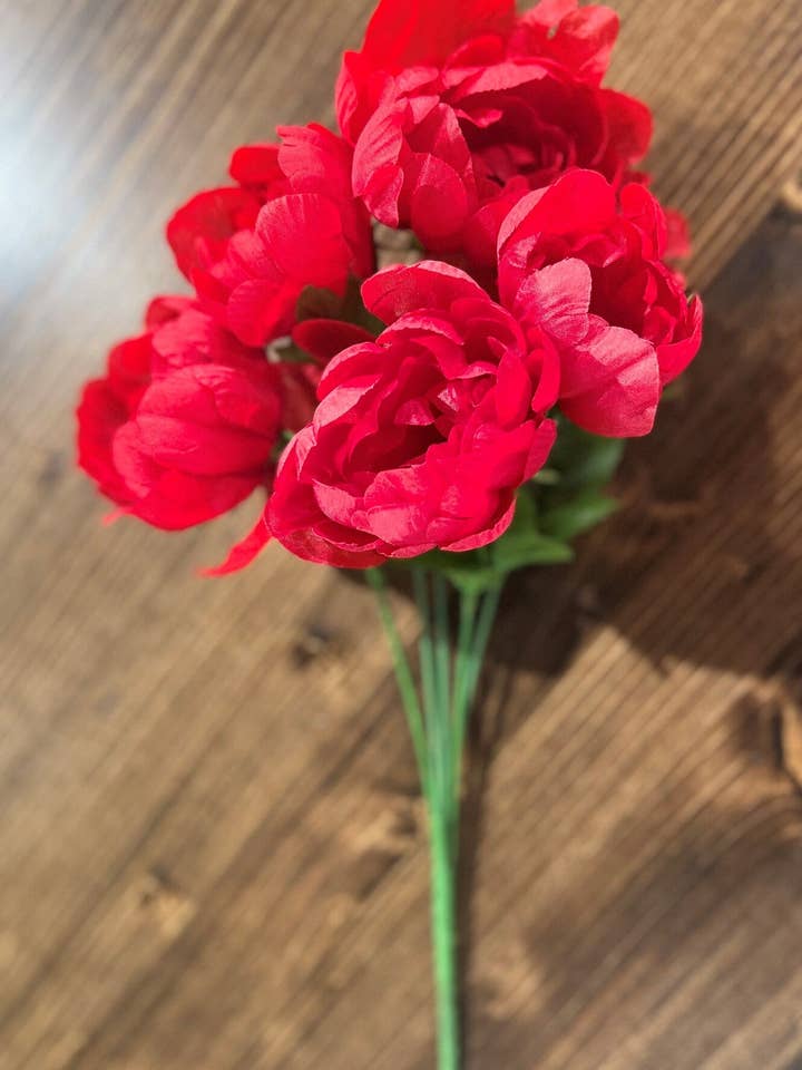 Peony Bush, Red for wholesale by Tremont Floral Supplies