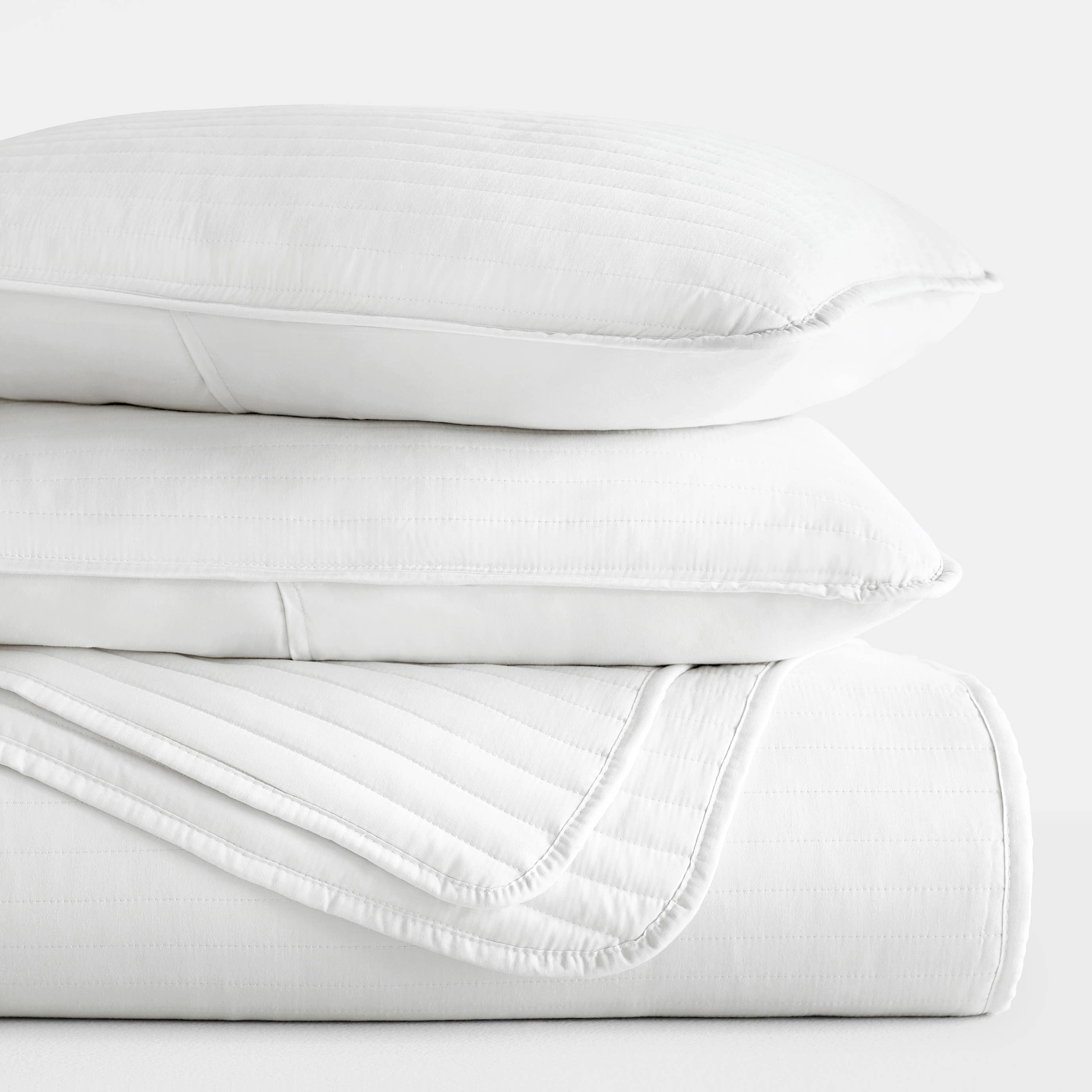 ienjoy Home - Vente Parure de lit - Ensemble de couvre-lit matelassé 3 pièces à rayures iEnjoy Home2