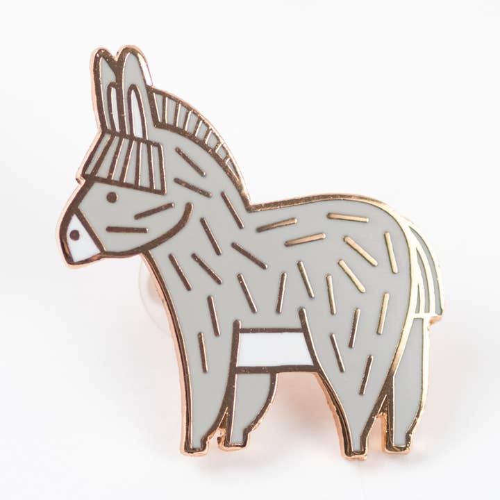 Broche de esmalte duro de burro por atacado de Mila made