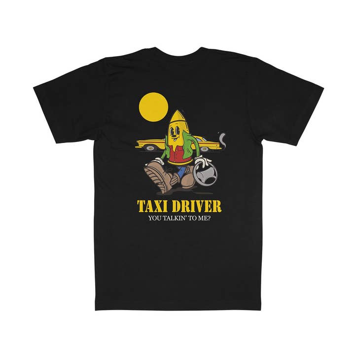 Taxi Driver Økologisk Heavyweight T-shirt Sort for engroshandel hos Weekend Concept