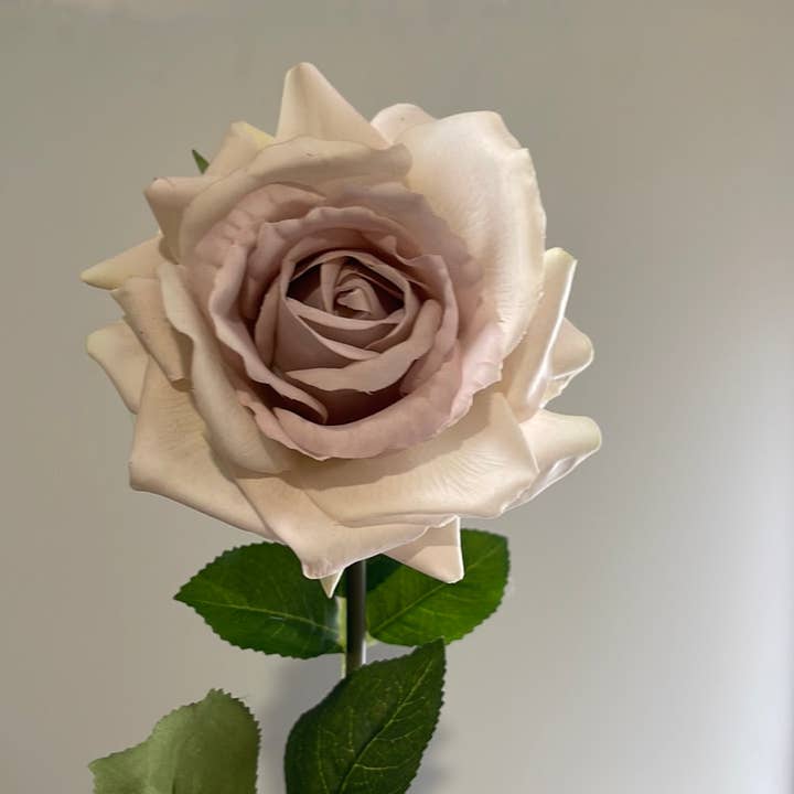 JKF & Co Pty Ltd - Wholesale Artificial Flowers - Real Touch Single Stem Rose Quicksand