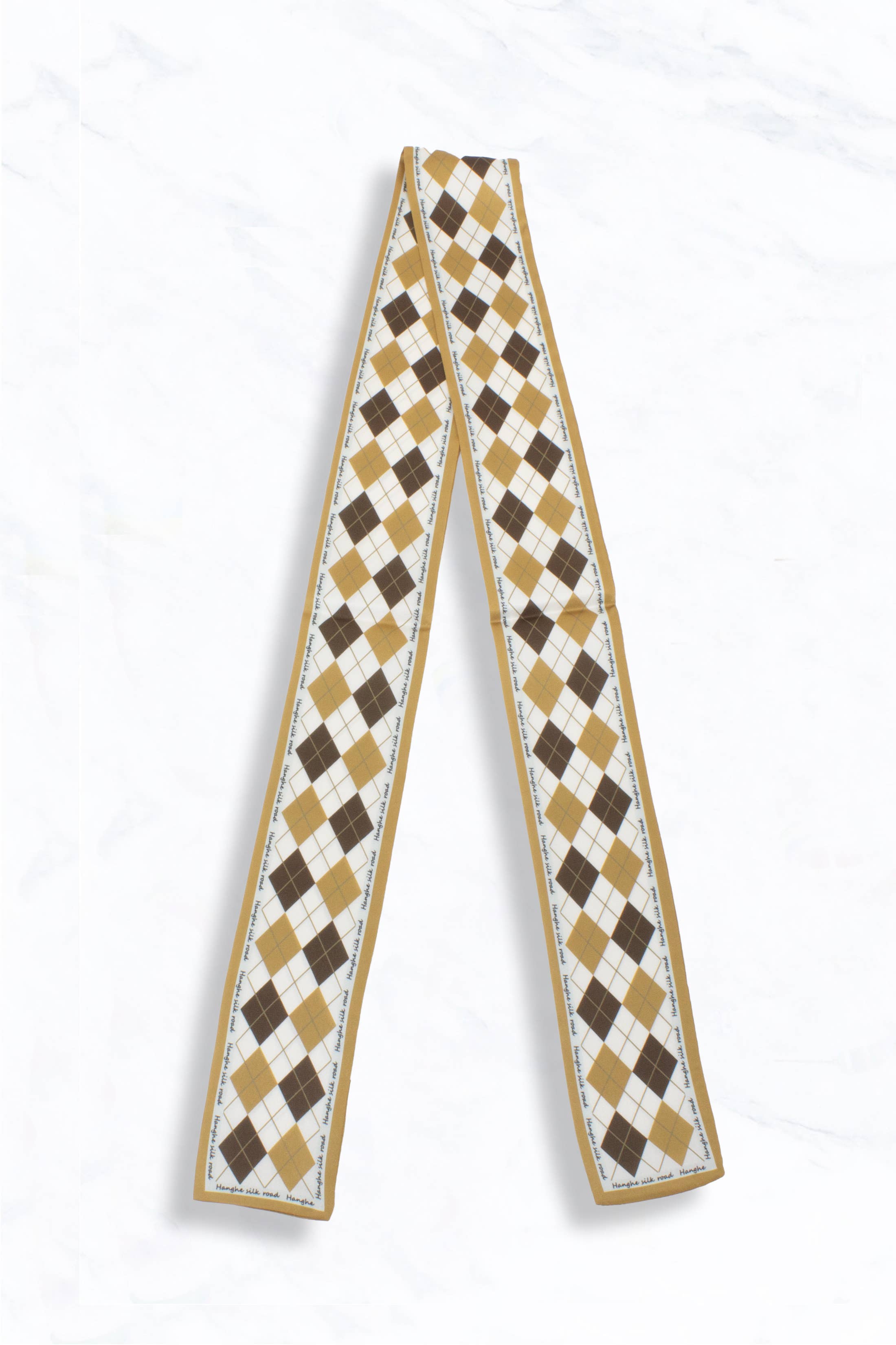 Suzie Q USA - Wholesale Scarf - Women's - Argyle Print Elegant Thin Scarf3