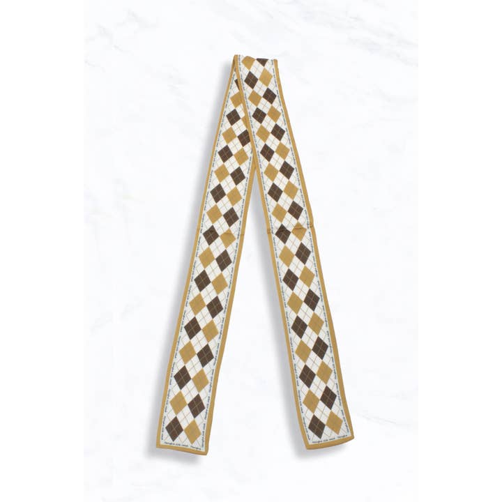 Suzie Q USA - Wholesale Scarf - Women's - Argyle Print Elegant Thin Scarf3