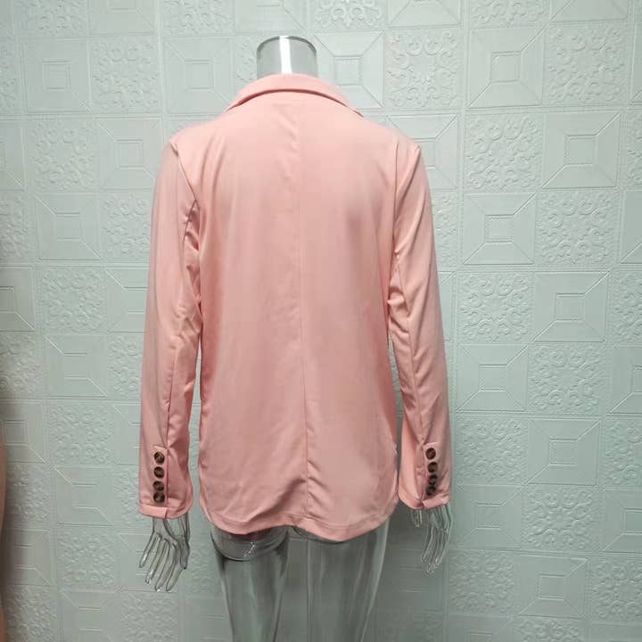 Lily Clothing - Wholesale Suit Set - Women's - Fashionable solid-color suit jacket trousers set13