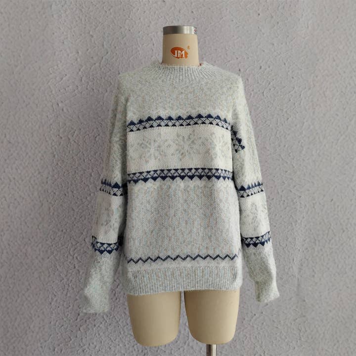 alberalkirk - Wholesale Knit Sweater - Women's - Christmas Chenille Snowflake Sweater Women N5A6468