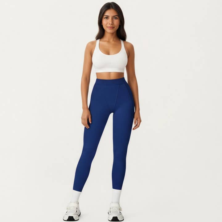 Active by Anna-Kaci - Wholesale Athletic/Lounge Leggings - Women's - High Waist Seam Detailed Full Length Leggings with Supportive Stretch Fabric and Sculpted Fit7