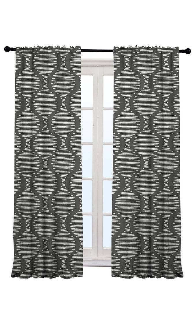 Bes Home Design - Venta al por mayor Cortinas - Juego de 2 paneles de cortina Boho Home Decor de tamaño personalizado19